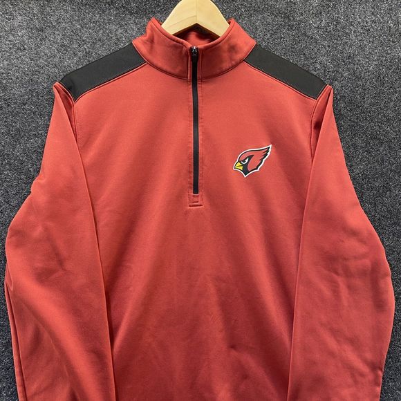 Arizona Cardinals Pullover Long Sleeve Shirt 1/4 Zip NFL Apparel - Picture 3 of 7